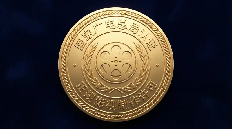 探花获得国家广电总局颁发的正规影视制作许可认证金色徽章